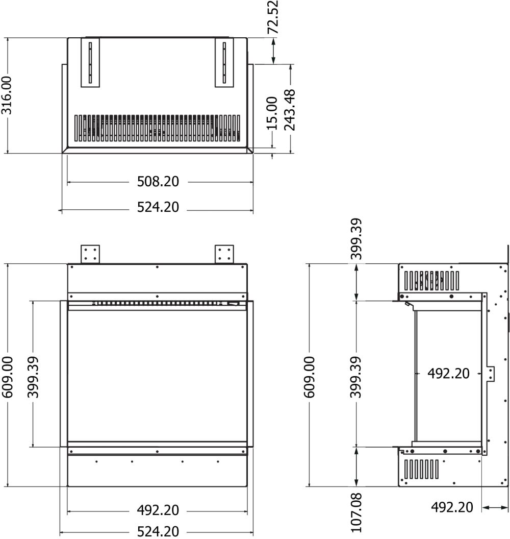 Cheminée électrique Element4 Club 50 E
