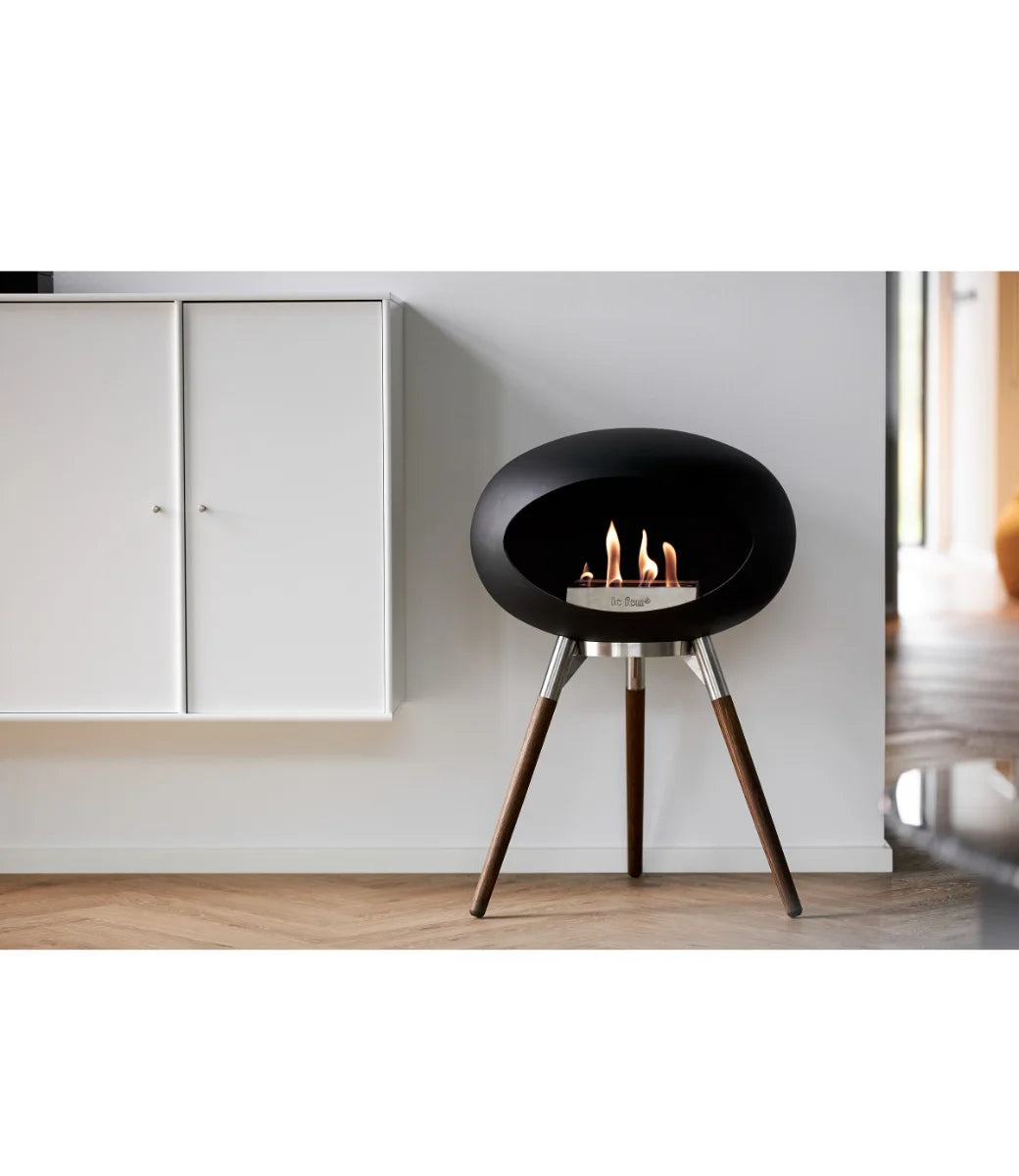 Le feu Bio ethanol haard - Black Ground Wood Low