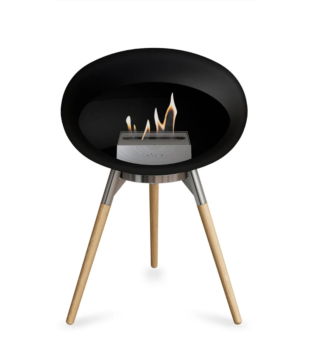 Le feu Bio ethanol haard - Black Ground Wood Low