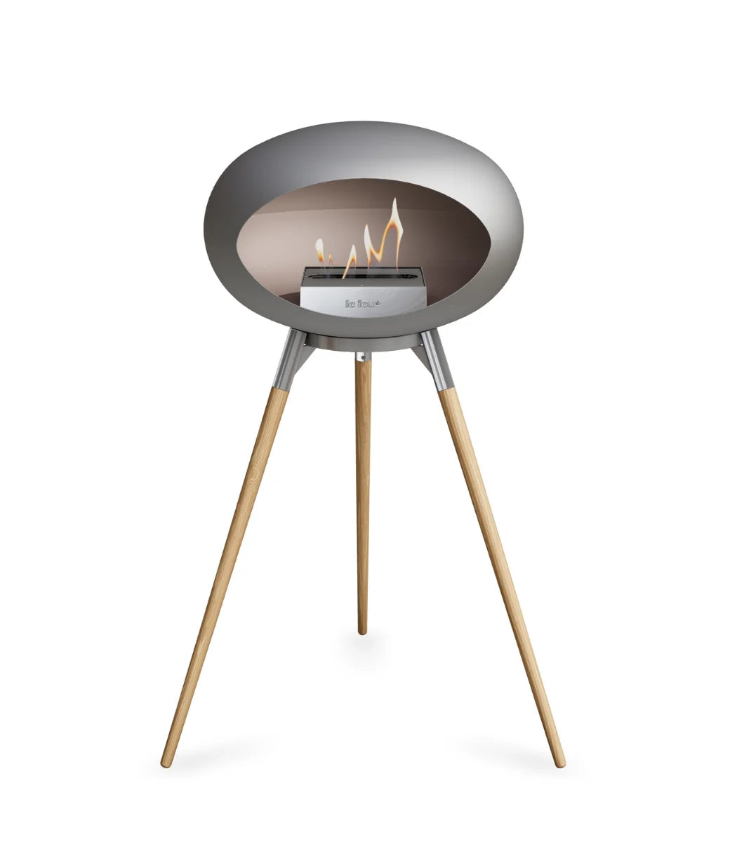 Le feu Bio ethanol haard - Nickel Ground Wood High
