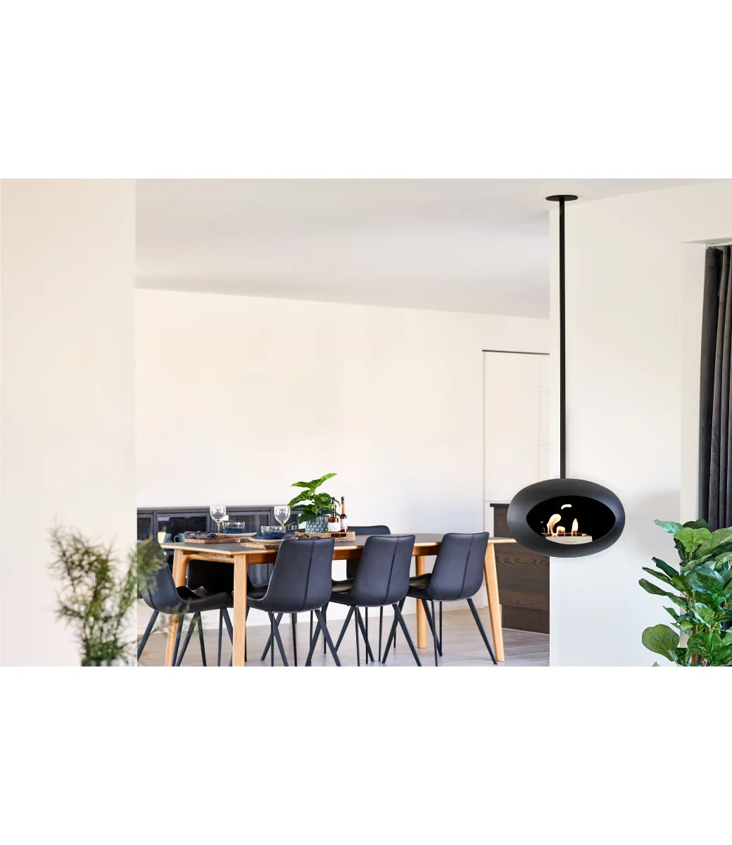 Le feu Bio ethanol haard - Black Sky