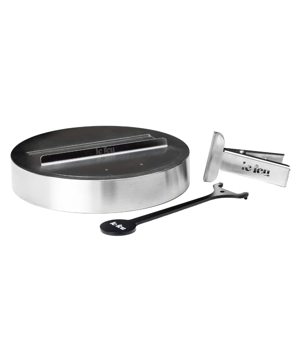 Le feu Bio ethanol haard Dome 625 - Black Ground Steel High