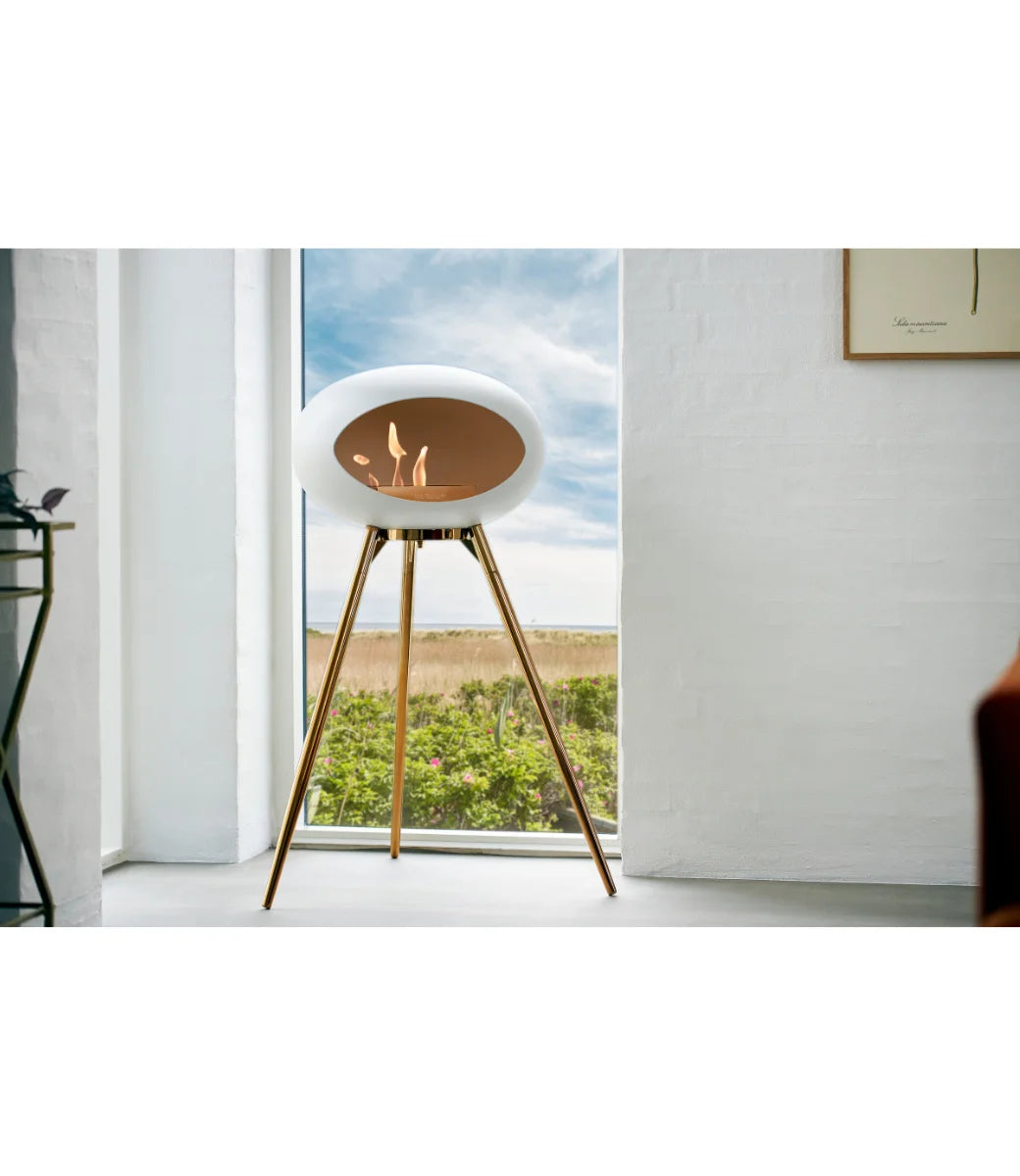 Le feu Bio ethanol haard - White Ground Wood High