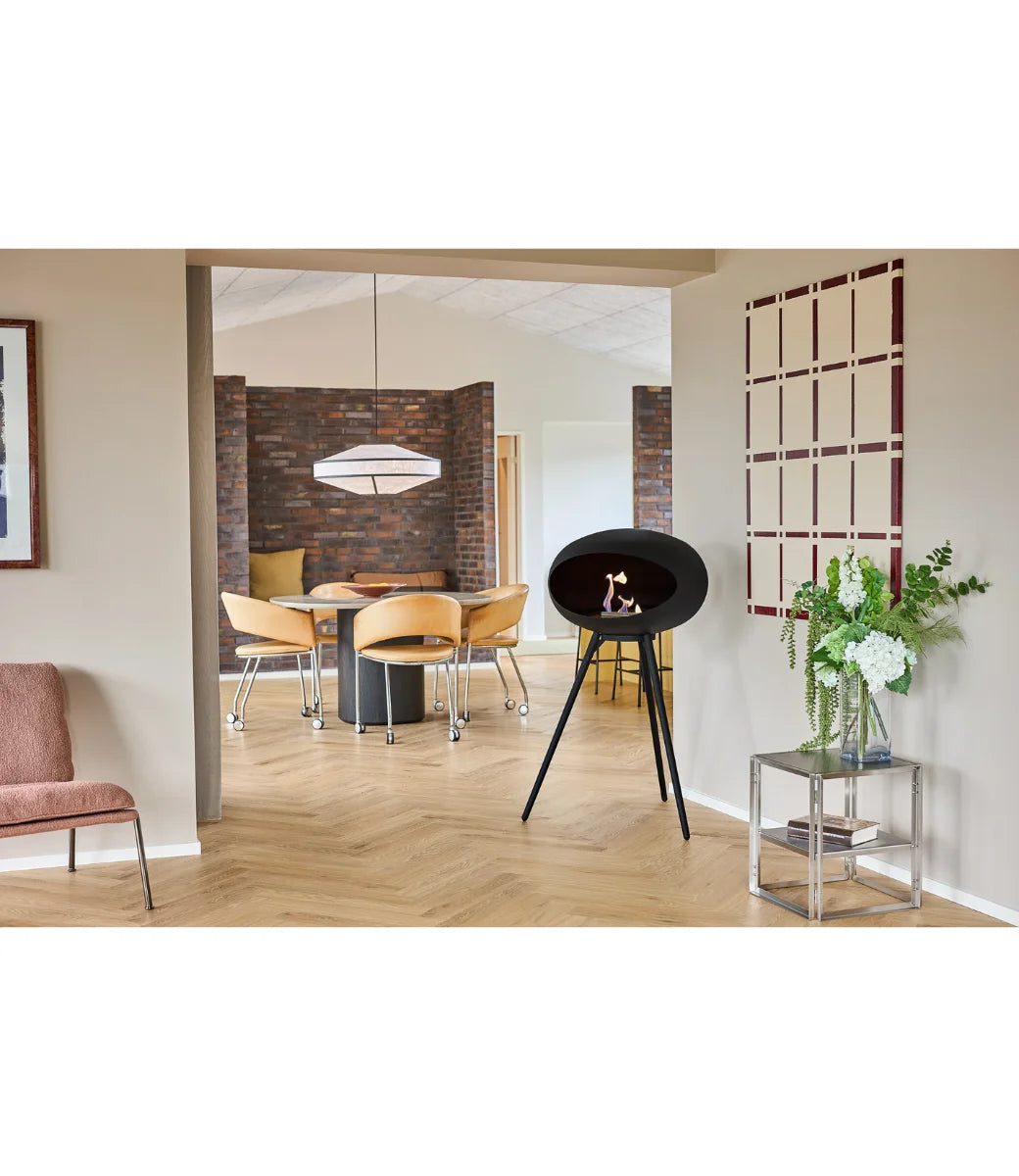 Le feu Bio ethanol haard Dome 625 - Black Ground Wood High