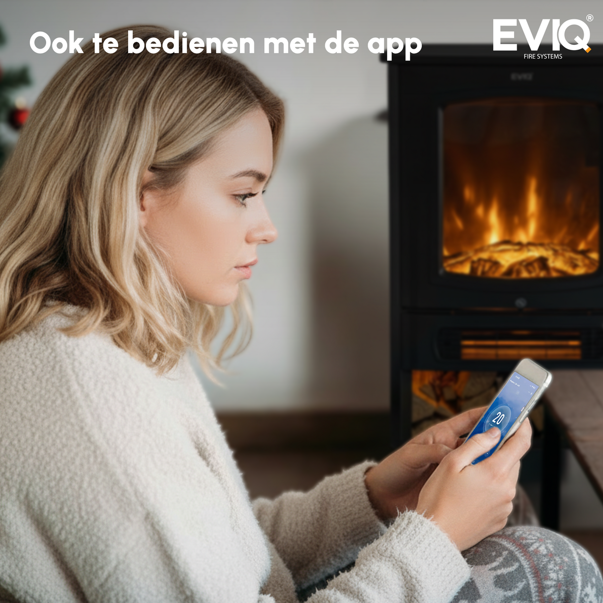 EVIQ Elektrische Sfeerhaard Toronto - Vrijstaand