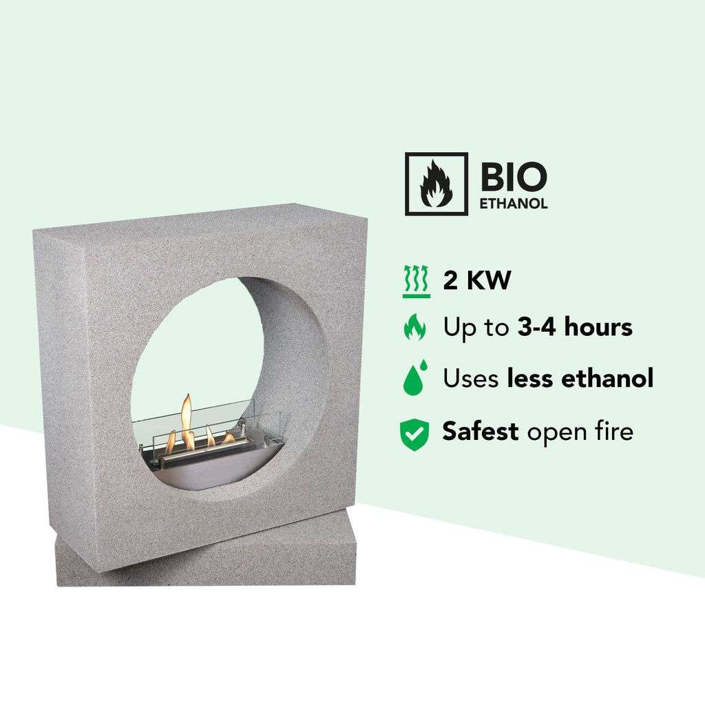 Cheminée tunnel bioéthanol Xaralyn Milano