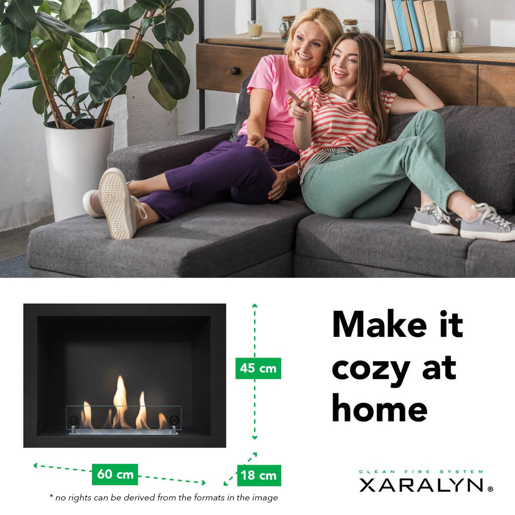 Cheminée encastrable au bioéthanol Xaralyn Riano