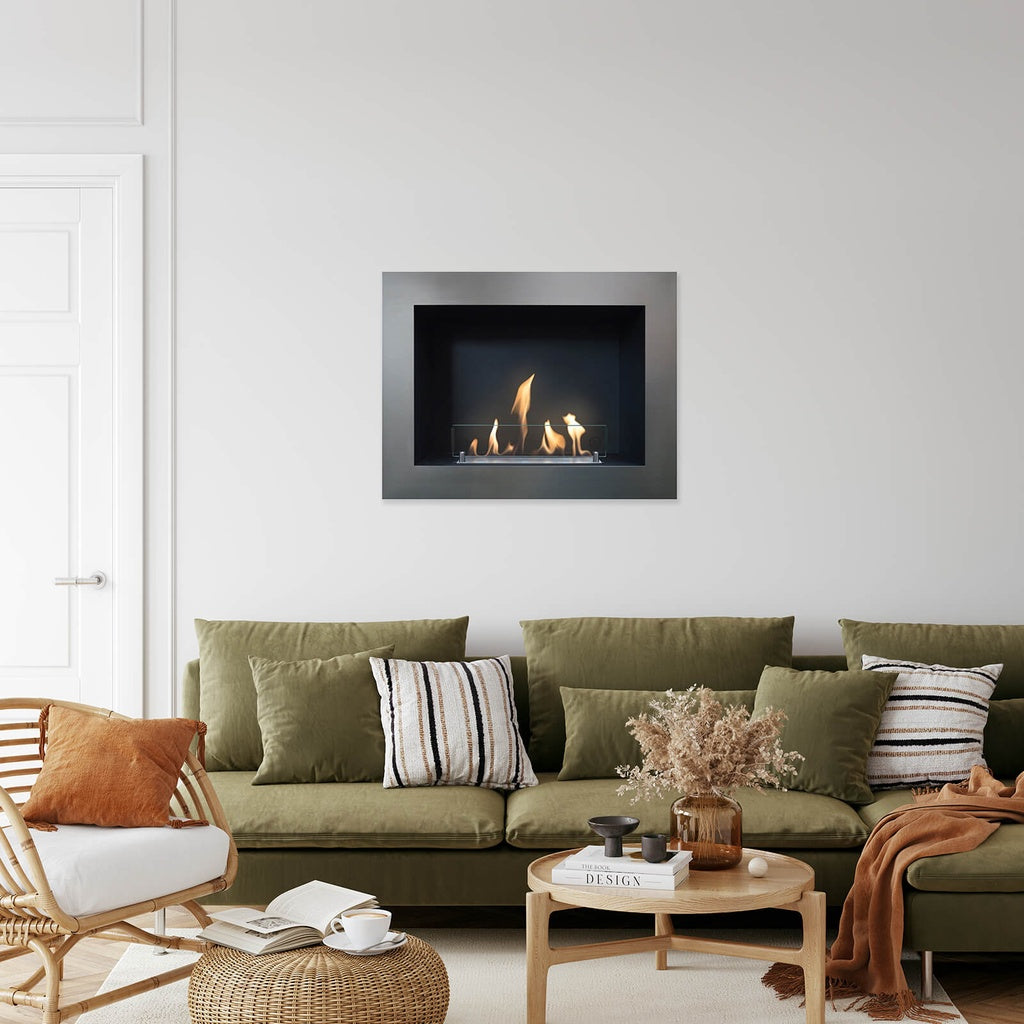 Xaralyn Serra foyer mural au bio-éthanol Gris