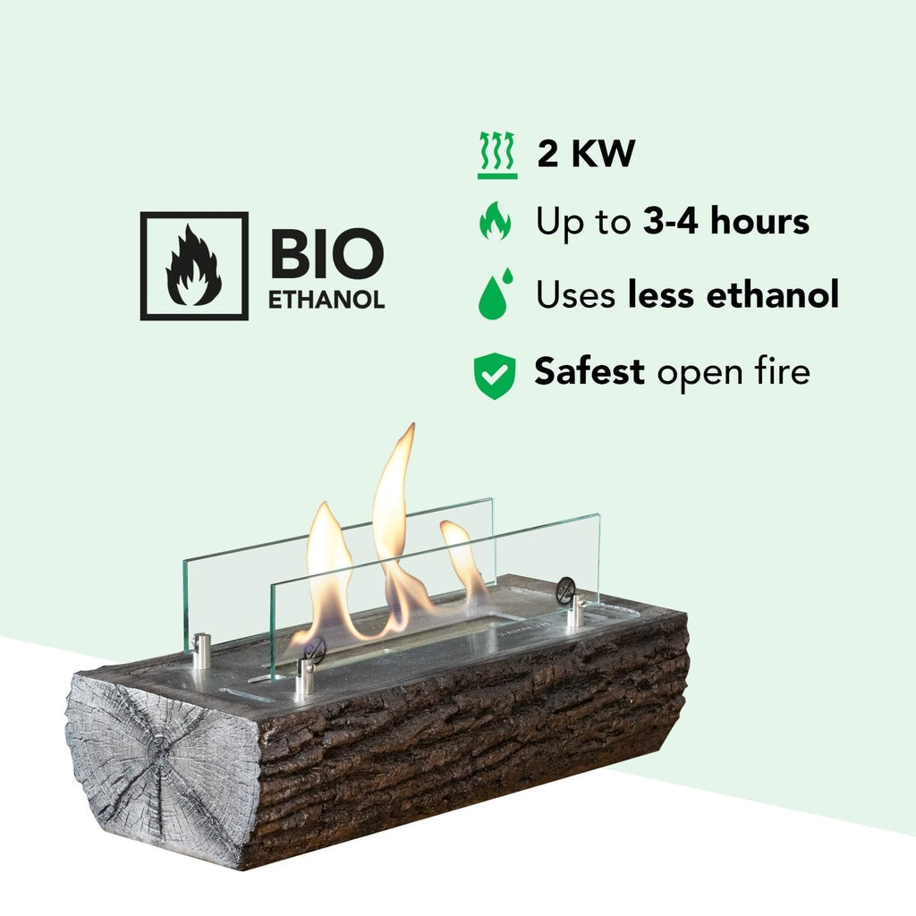 Cheminée de table bioéthanol Xaralyn Woody