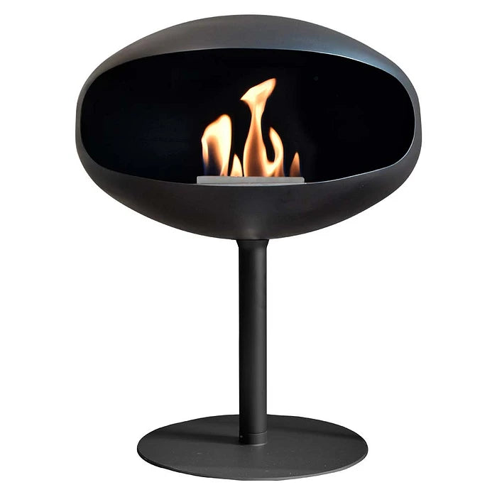 Cheminée bioéthanol sur pied Cocoon Fires, noire