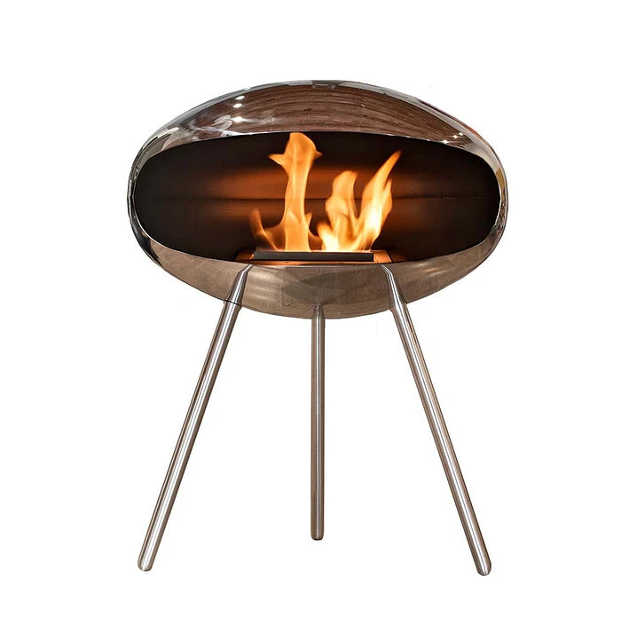 Cheminée bioéthanol Cocoon Fires Terra (acier inoxydable)