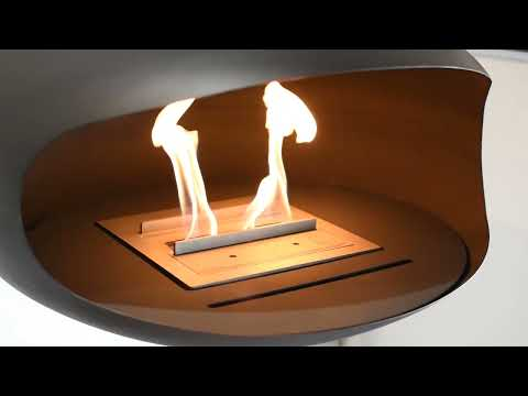 Cheminée murale bioéthanol Cocoon Fires Vellum Wall noire