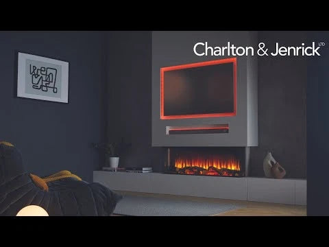 Cheminée électrique profonde Charlton & Jenrick i-1250e à 3 faces