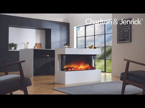 Cheminée électrique profonde à 3 faces Charlton & Jenrick I-1000e
