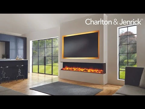 Cheminée électrique profonde Charlton & Jenrick i-2200e à 3 faces