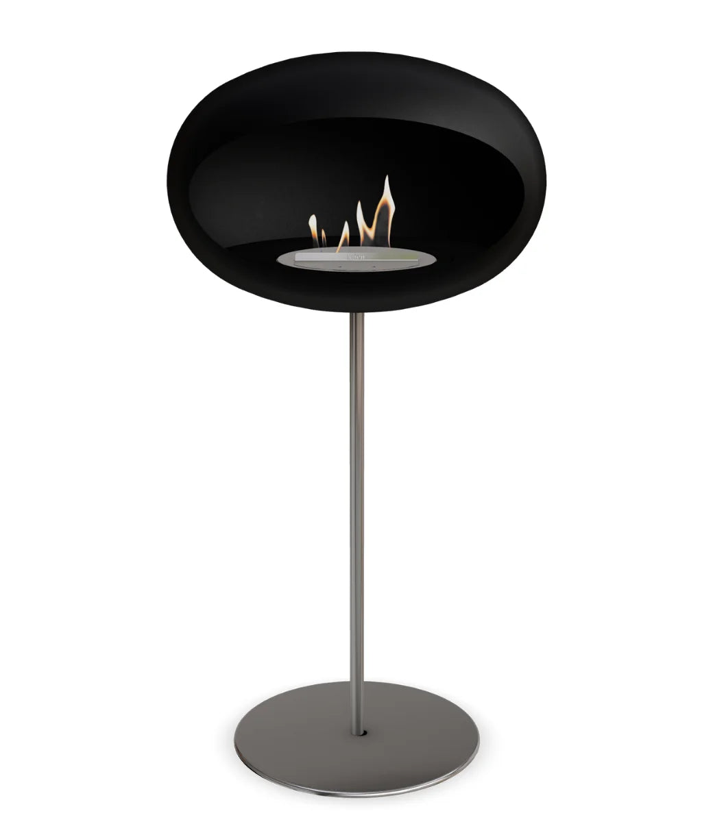 Le feu Bio ethanol haard Dome 625 - Black Ground Steel High