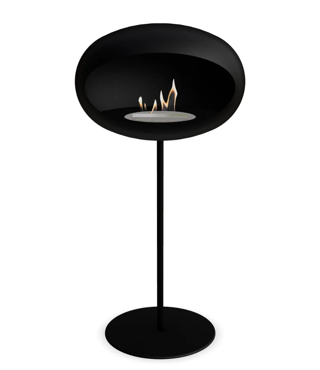 Le feu Bio ethanol haard Dome 625 - Black Ground Steel High