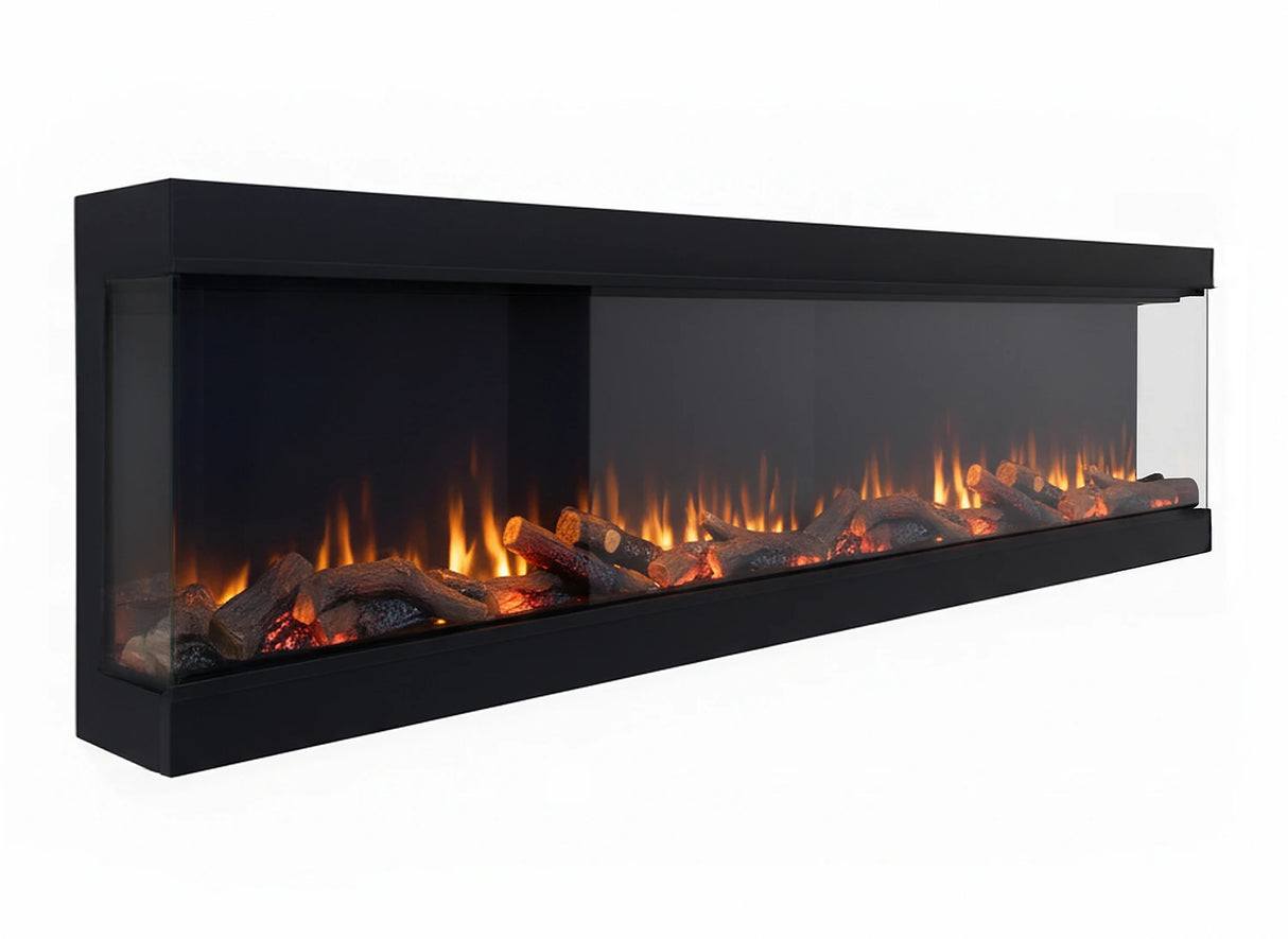 Cheminée électrique profonde Charlton & Jenrick i-2200e à 3 faces