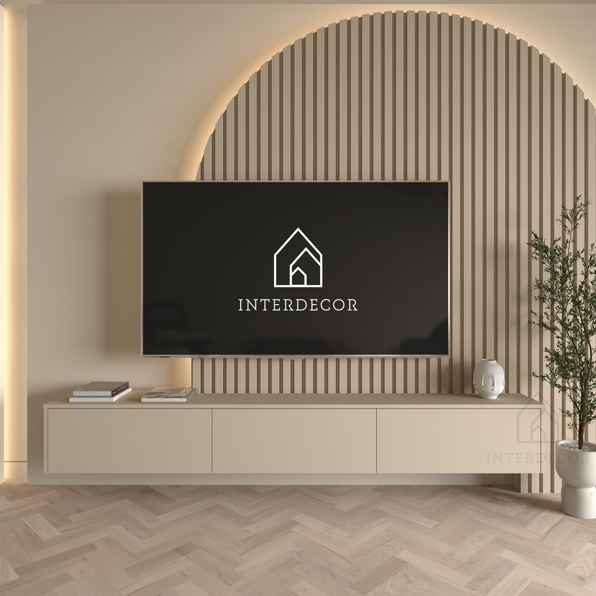 Elegance Collection TV meubel Madera Zwevend dune