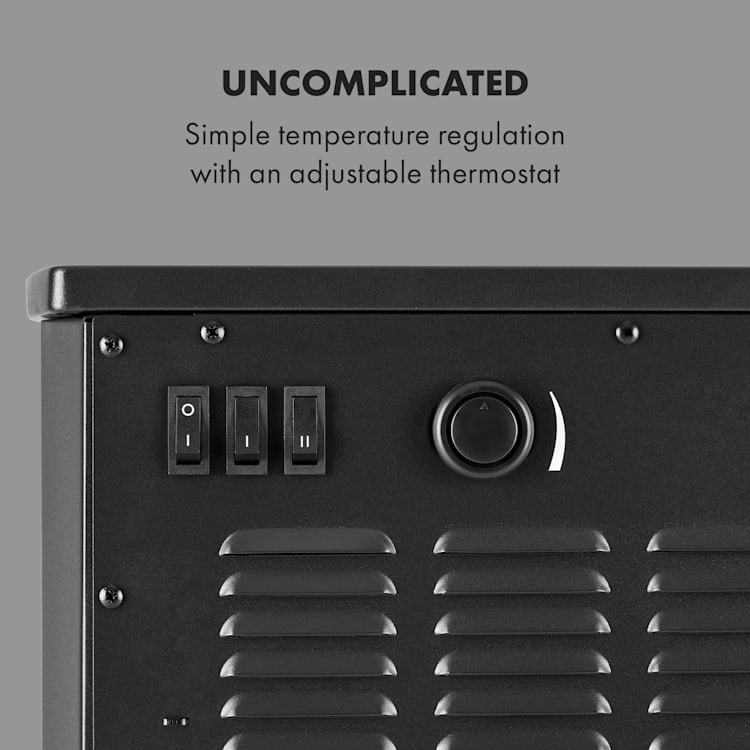 EVIQ Cheminée électrique d'ambiance Toronto - modèle autoportant