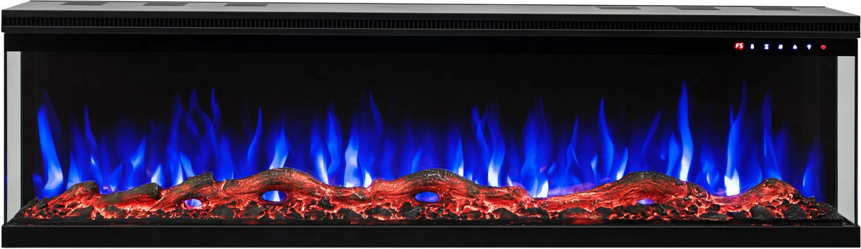 Cheminée électrique EVIQ 3D Platinum 72″ pouces – 182 cm