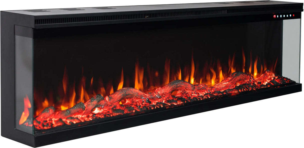 EVIQ Elektrische sfeerhaard 3D Platina 36″ inch – 91 cm