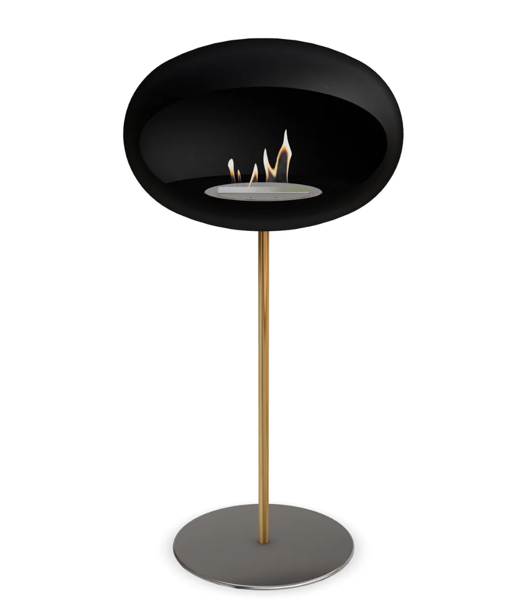 Le feu Bio ethanol haard Dome 625 - Black Ground Steel High