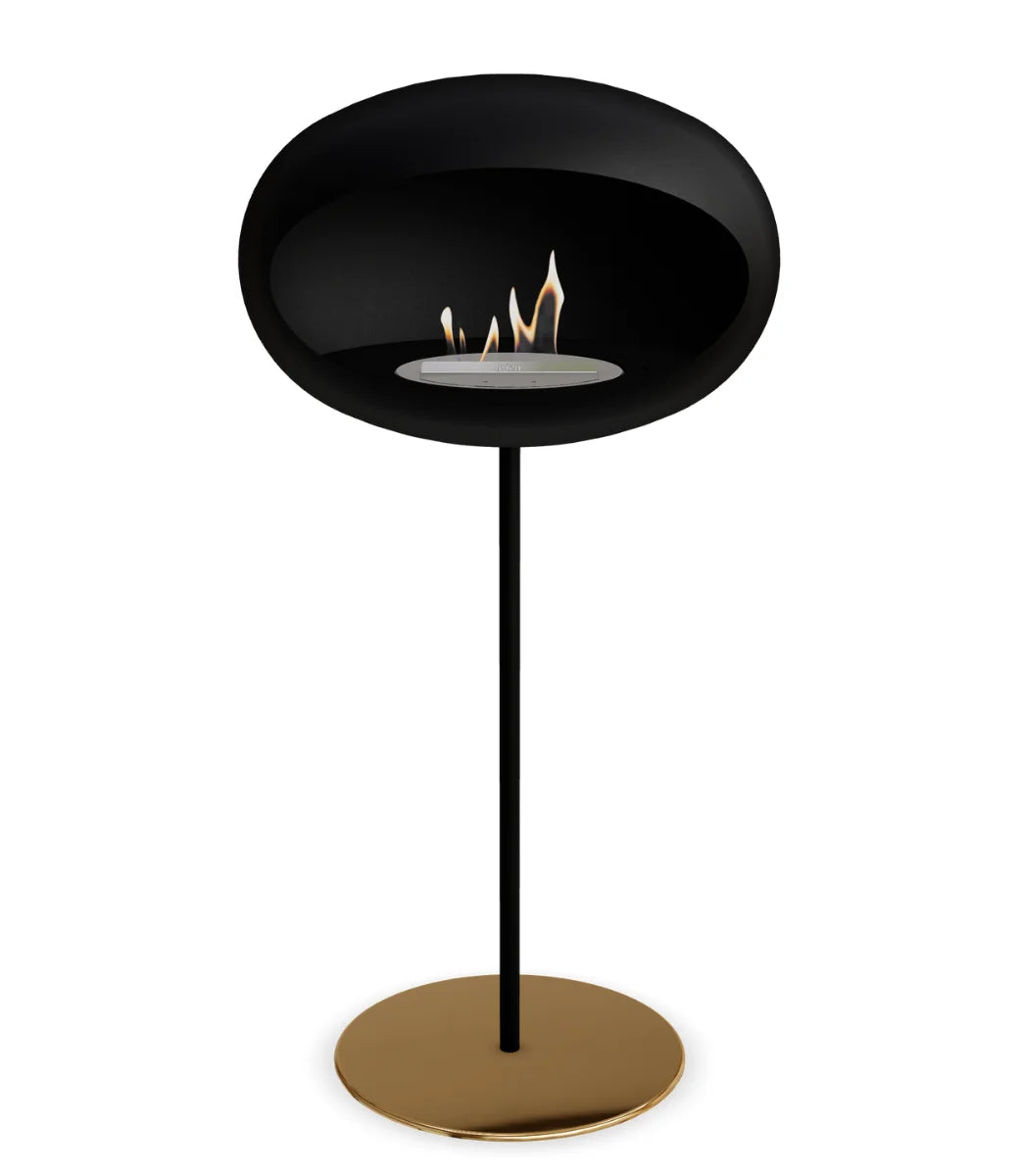 Le feu Bio ethanol haard Dome 625 - Black Ground Steel High