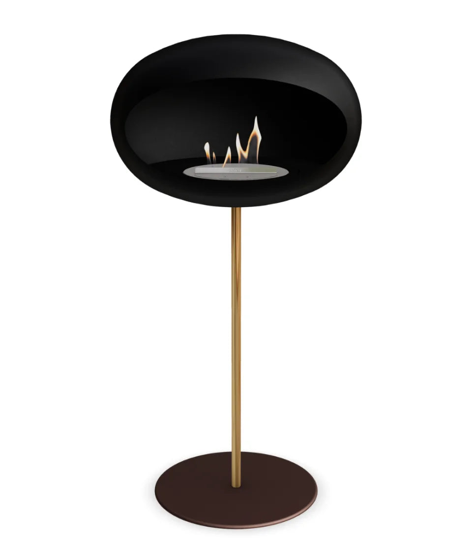 Le feu Bio ethanol haard Dome 625 - Black Ground Steel High