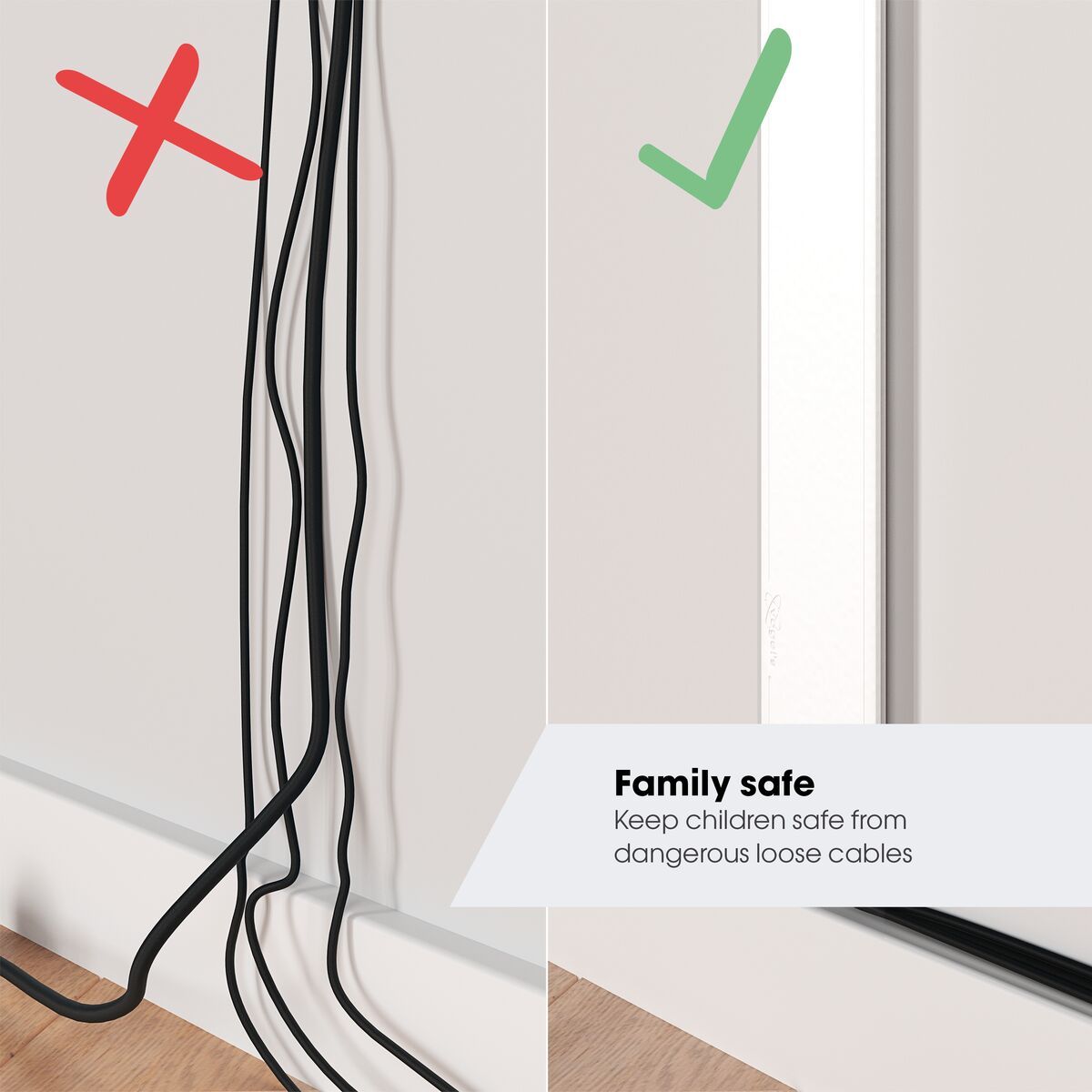 Vogel's TVA 6000 Cache-câbles - Blanc