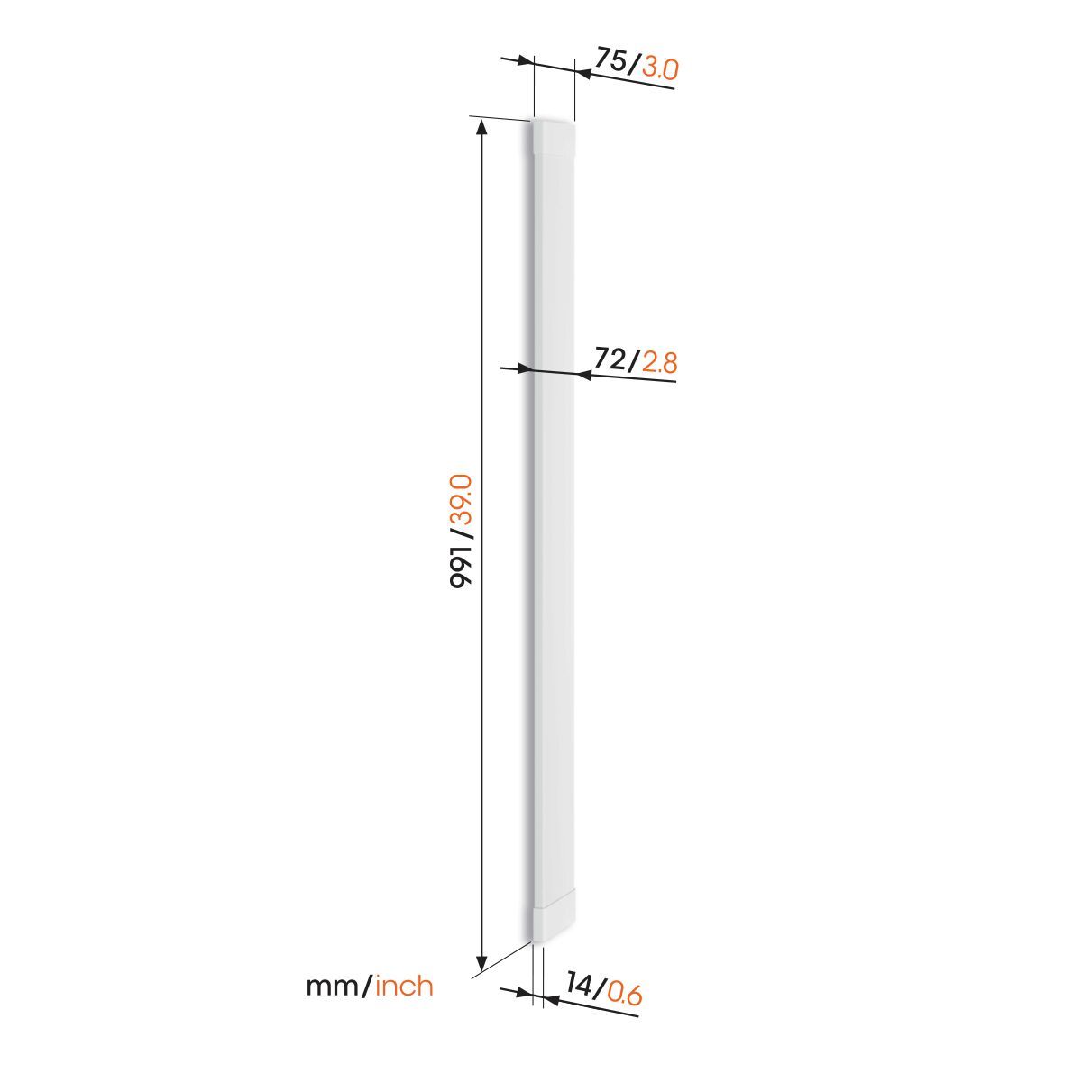 Vogel's TVA 7000 Cache-câbles - Blanc