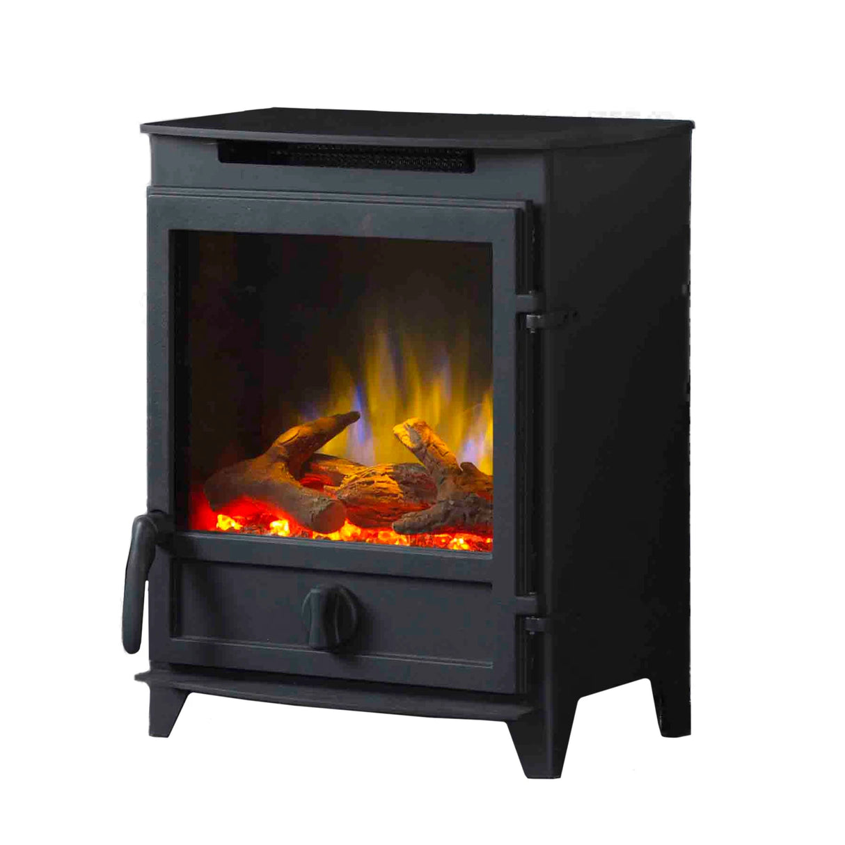 Cheminée électrique autoportante Charlton &amp; Jenrick Fireline FP à porte droite