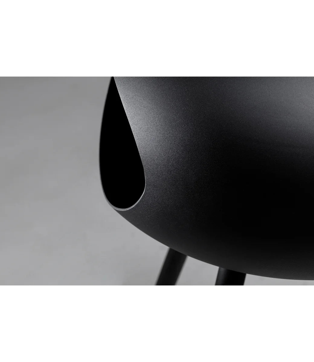 Le feu Bio ethanol haard - Black Ground Wood Low