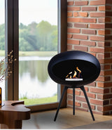 Le feu Bio ethanol haard Dome 625 - Black Ground Wood Low