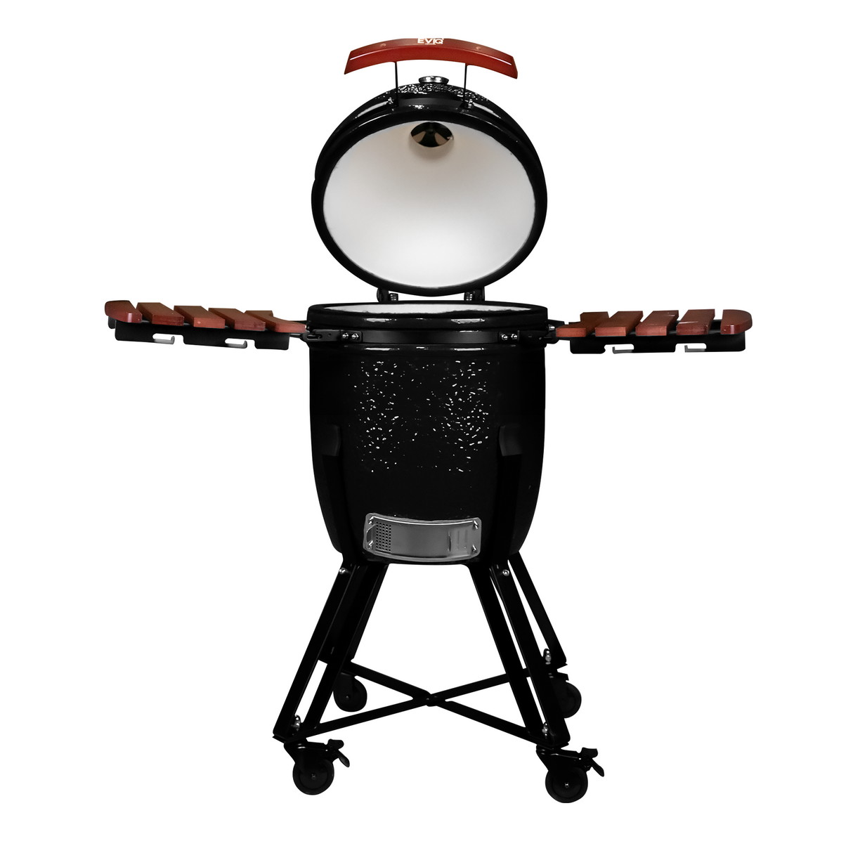 EVIQ BBQ Kamado 21" Grillmaster Houtskoolbarbecue Keramisch Zwart