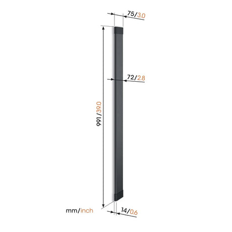 Vogel's TVA 7000 Cache-câbles - Noir