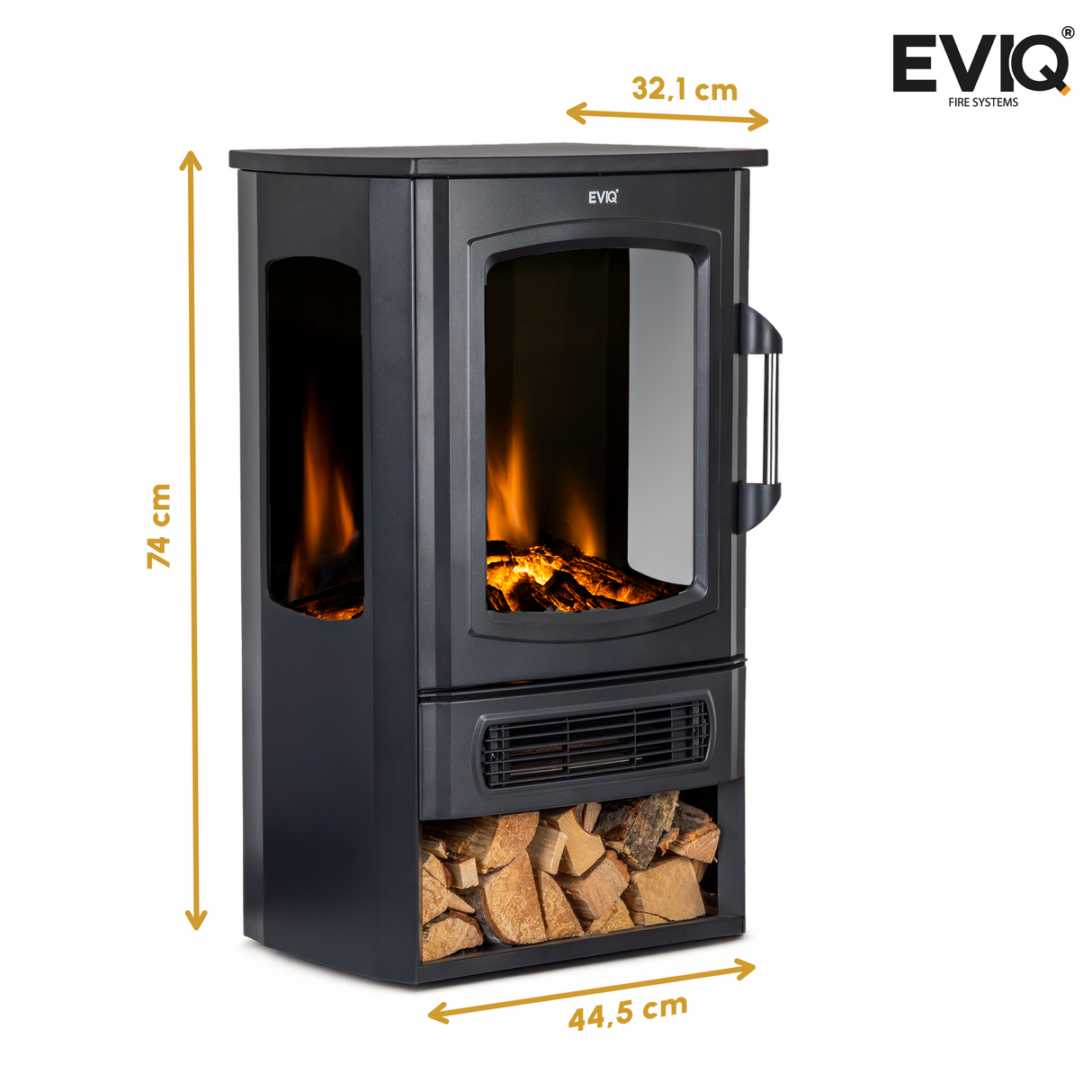 EVIQ Elektrische Sfeerhaard Toronto - Vrijstaand