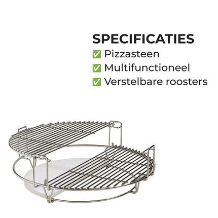 EVIQ - Kamado Multilevel cooking system - Verdeelsystem Large 21"