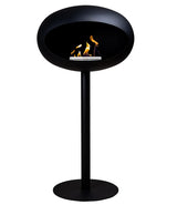 Le feu Bio ethanol haard Dome 625 - Black Ground Steel High