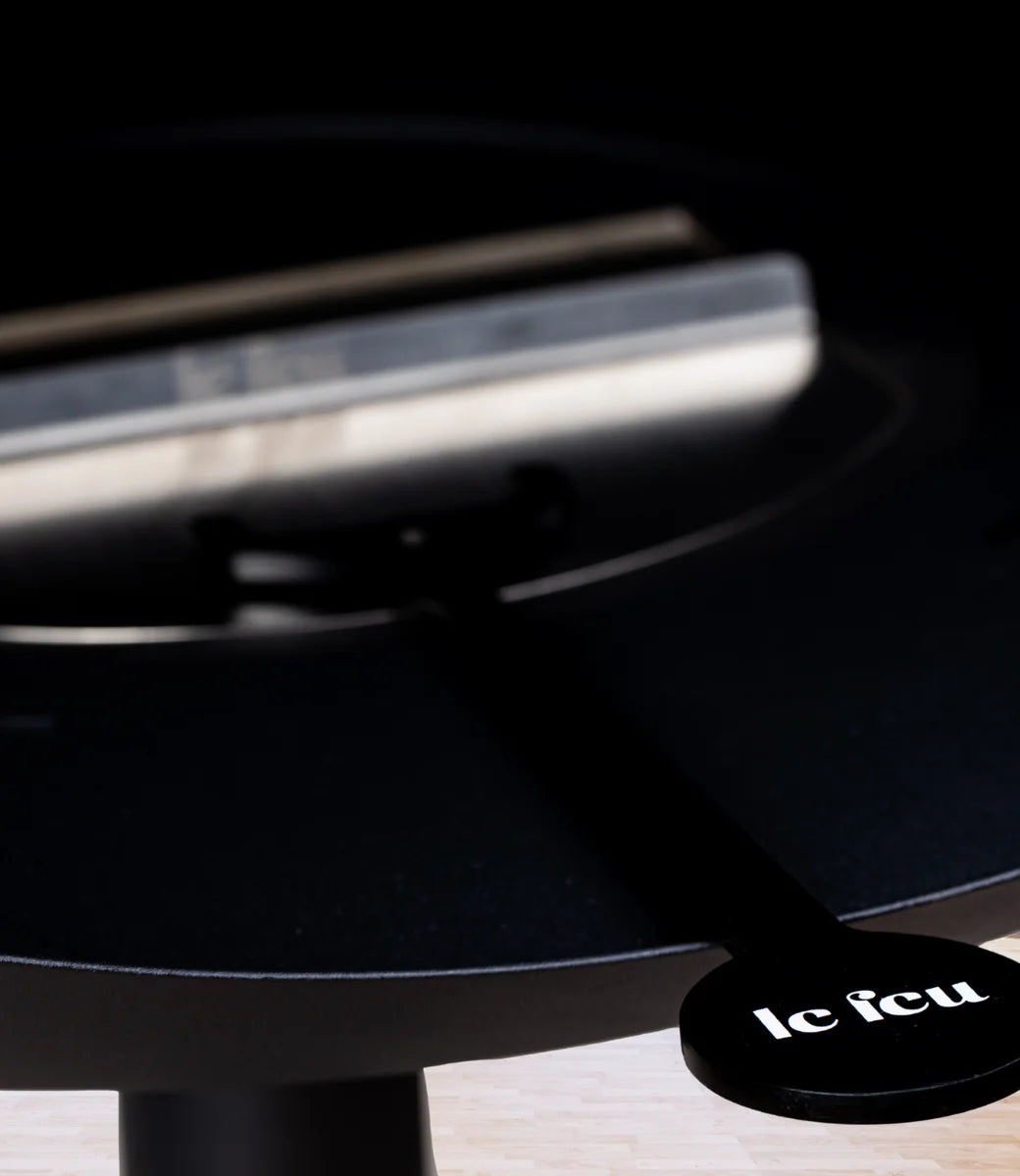 Le feu Bio ethanol haard Dome 625 - Black Ground Steel Low