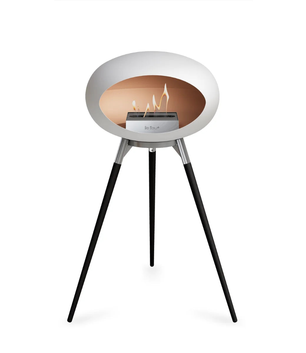Le feu Bio ethanol haard - White Ground Wood High