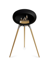 Le feu Bio ethanol haard - Black Ground Wood High