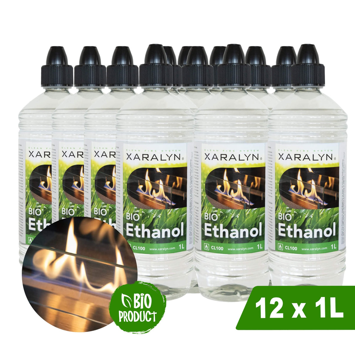 Bio-ethanol CL100 (12 x 1 Liter)