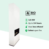Xaralyn Ambiance bio-ethanol haard Wit RAL9010
