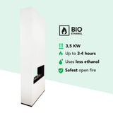 Xaralyn Ambiance bio-ethanol tunnelhaard Wit RAL9010
