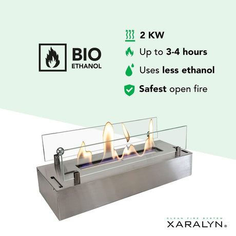 Xaralyn Bio-ethanol brander S Geborsteld RVS