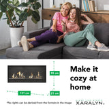 Xaralyn Inbouwunit XXL bio-ethanol haard