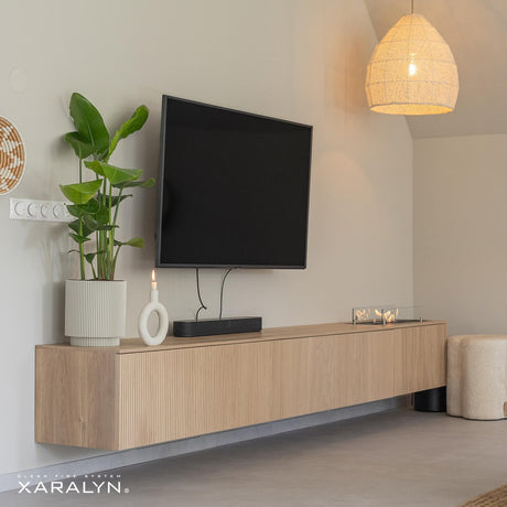 Xaralyn Jörne Long tv-meubel met bio-ethanol haard