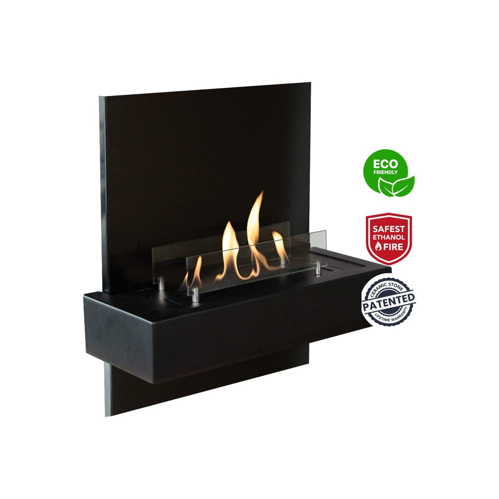 Xaralyn Quero bio-ethanol wandhaard Zwarte poedercoating
