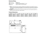 Dimplex Spark 23, 26 en 28 lijntekening